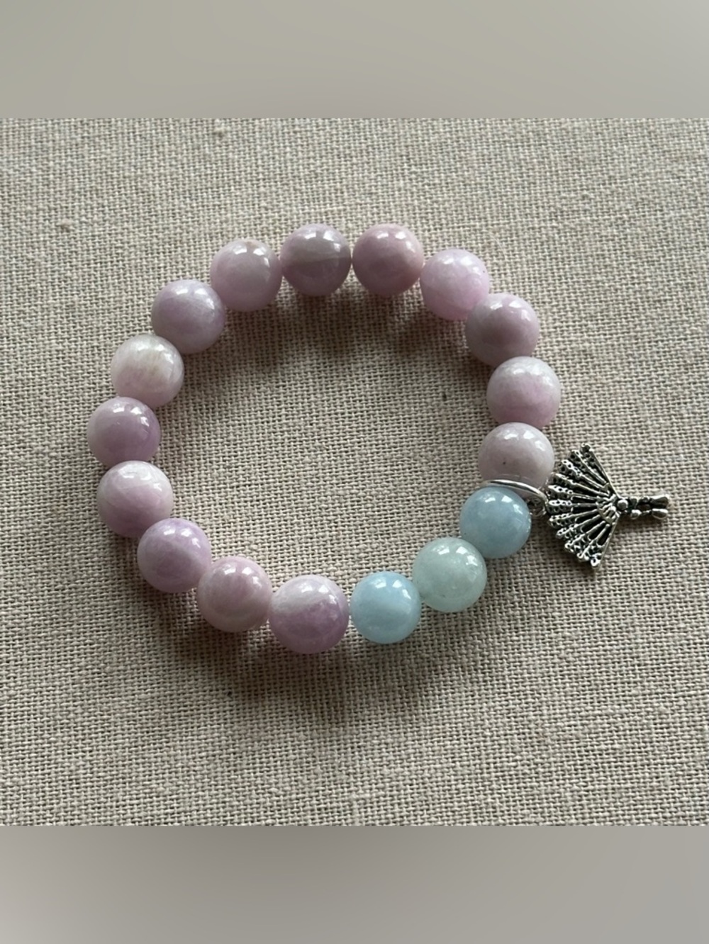 Beautiful 24 inch Kunzite gemstone bead necklace NWOT - Picture 8 of 15